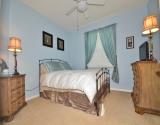 Extra company, nice spacious guest bedroom.